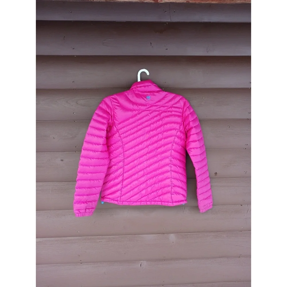Mountain Hardwear Nitrous Jacket 800 Goose Down Womens Sz S Hot Rod Zip Puffer
